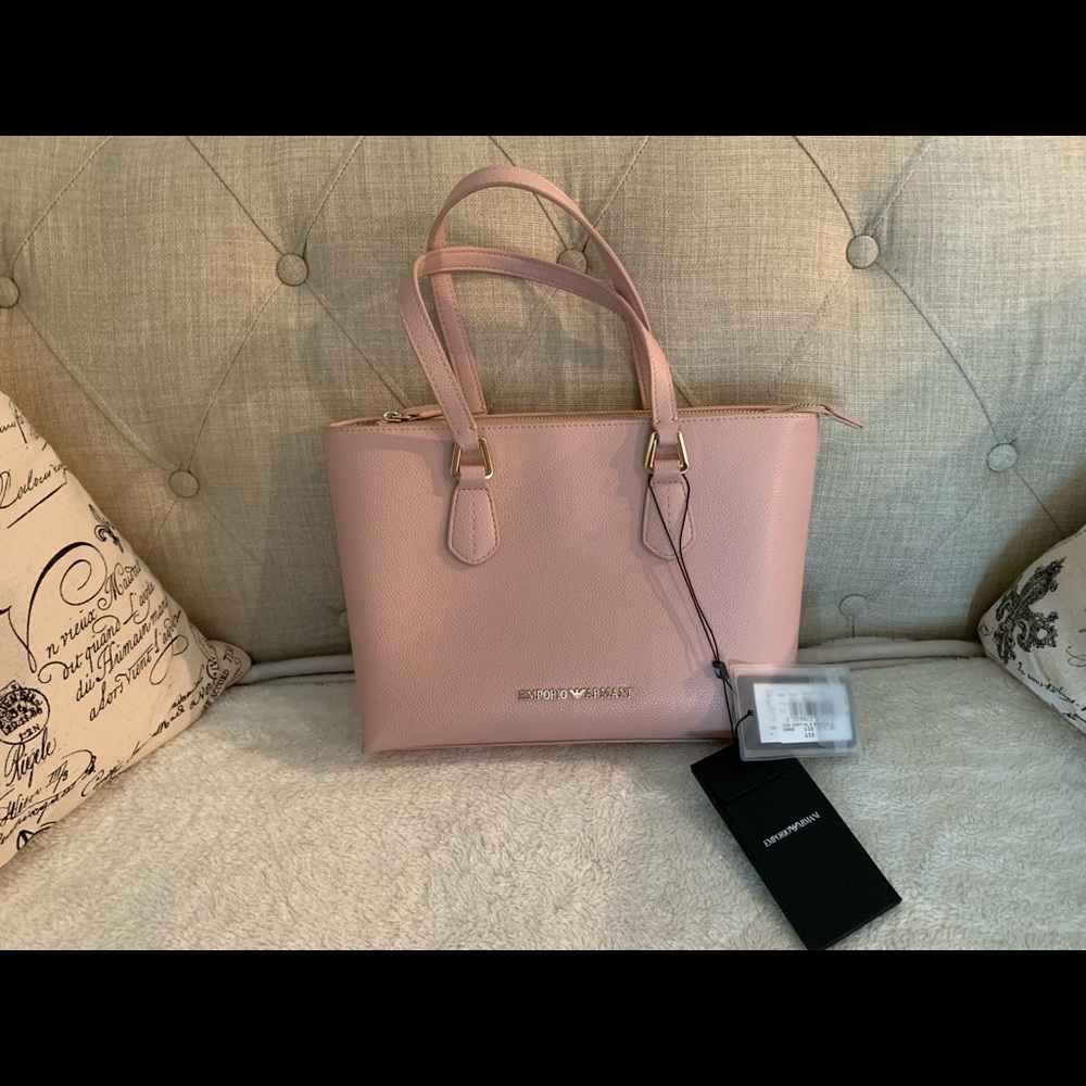 Emporio Armani Dusty Pink Nude Handbag